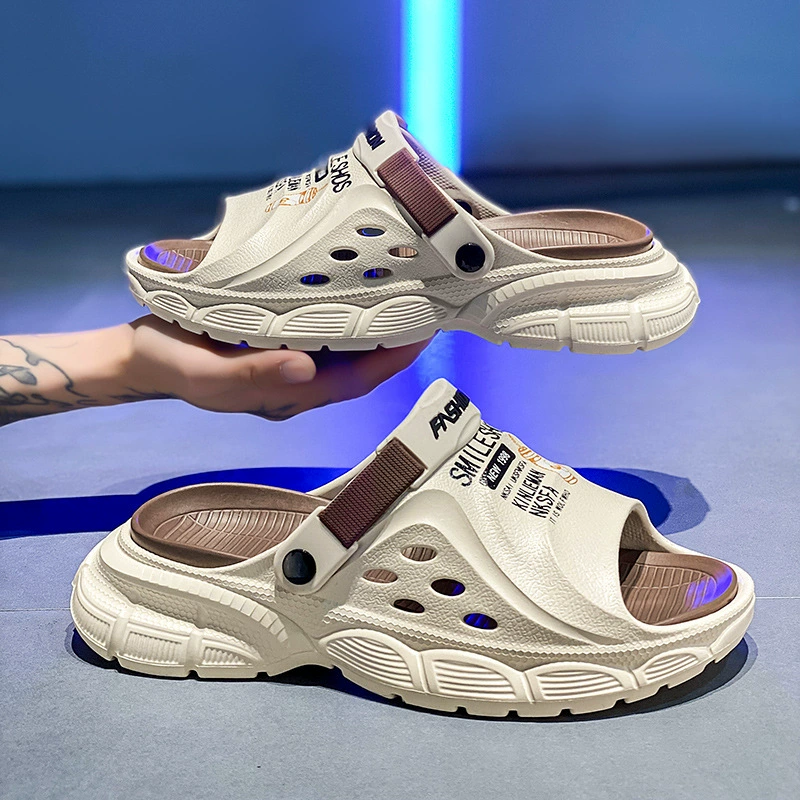 Повседневные сандалии мужские летние носки пляжные сандалии повседневные спортивные тапочки модные простые трансграничные тапочки большого размера мужчины