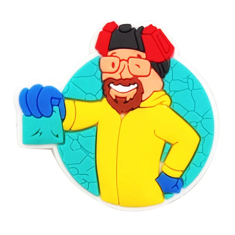 Comercio electrónico transfronterizo al por mayor zapatos de goma suave zapatos de flores accesorios PVC de dibujos animados veneno mortal experto agujero Zapatos de flores hebilla