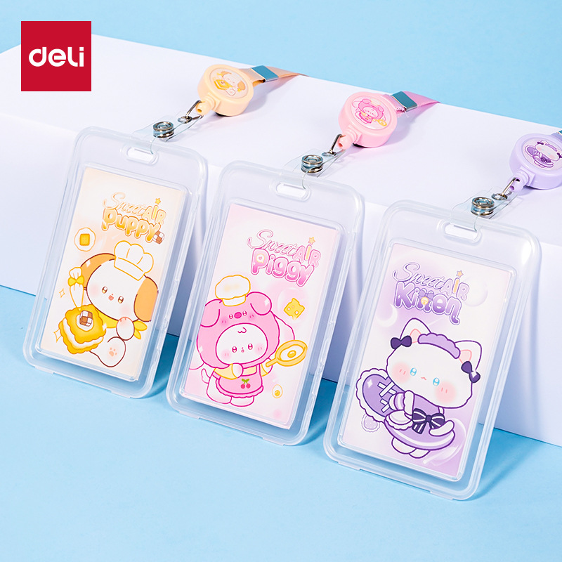 Tarjeta de identificación de poder tarjeta de identificación de niños tarjeta de identificación de estudiantes tarjeta de tarjeta de campus tarjeta de cinturón de cinturón retráctil tarjeta de pecho pecho 64805