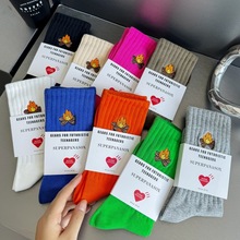 cityboy袜子男秋冬白色袜子ins潮网红吸汗运动无骨滑板鞋中筒袜棉