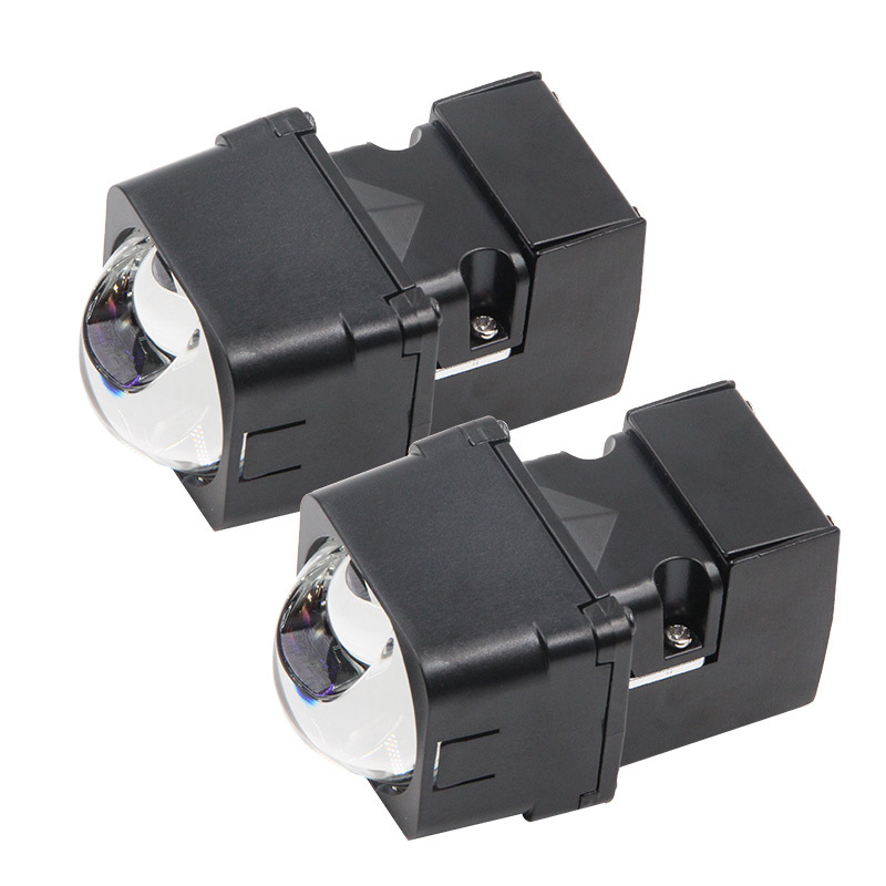 Lente de Faro LEDM01 Popular para Automóviles, Módulo LED de 1.5 Pulgadas, Luz Cuadrada para Automóvil, Lente Decorativa con Matriz Láser 1