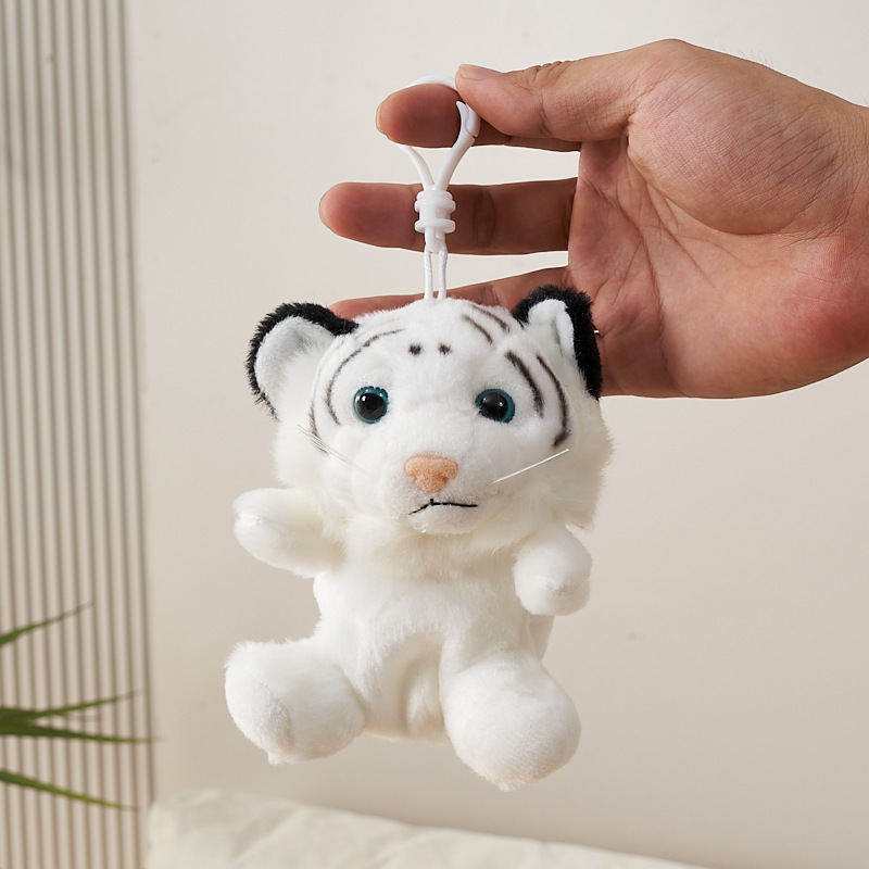 Cute Little Tiger Pendant Tiger Coin Purse Plush Toy Creative Zodiac Tiger Keychain Bag Pendant