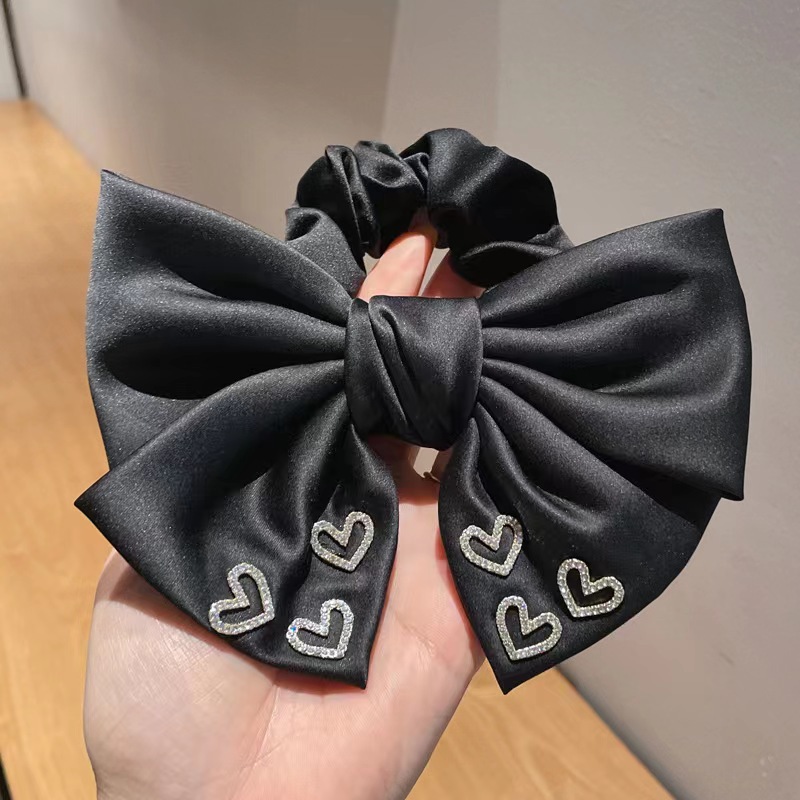 Women's Gender Women's Simple Style Classic Style Bow Knot Cloth Inlay Rhinestones Hair Tie