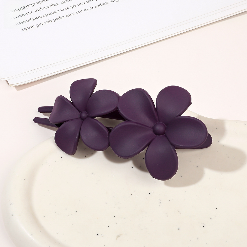 Qiyue matt värvi küljeklamber suur juuksenõel pesu näoklamber küljeklamber lihtne tukk juuksenõel pardilindiga peakate_voghion.com