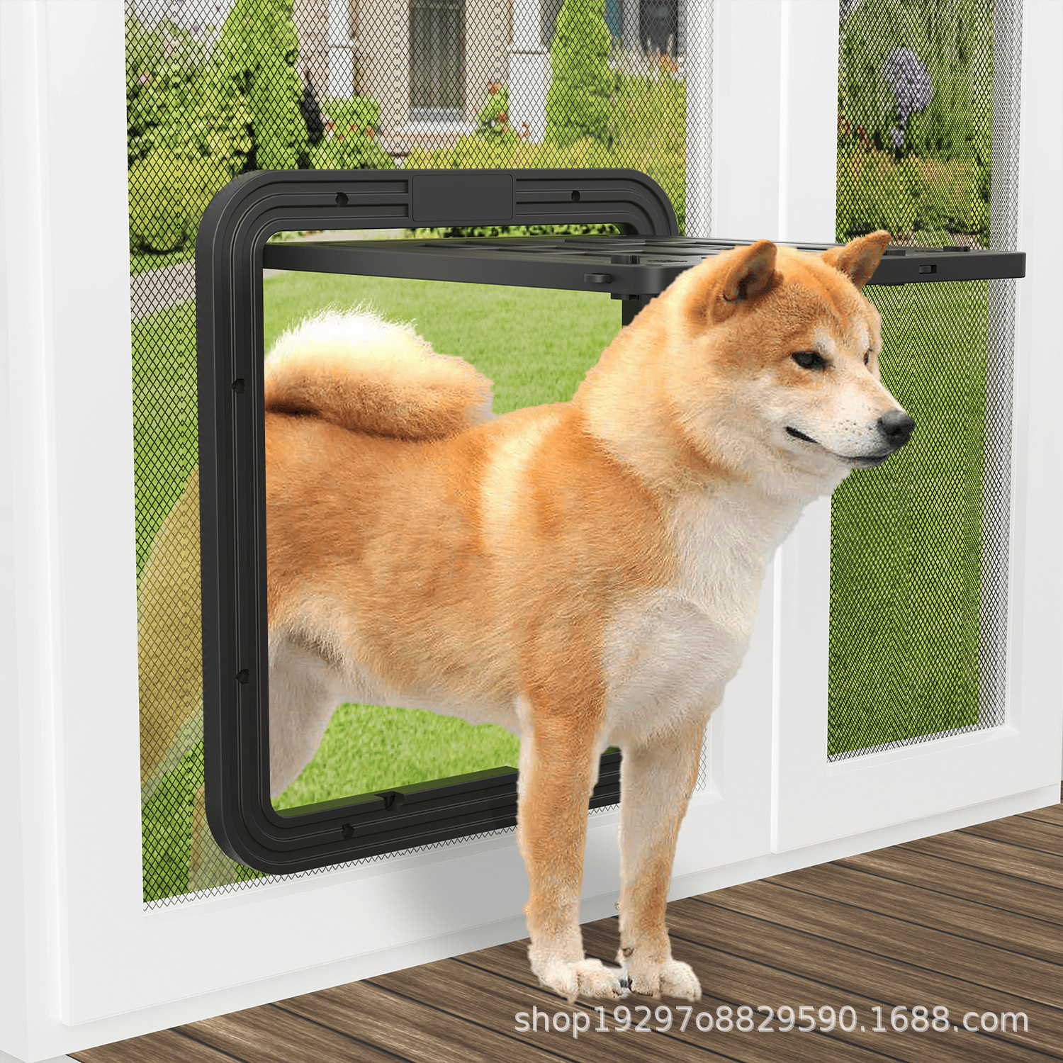 Accesorios para mascotas cerca de la puerta nueva puerta de gato europea y americana anti-mordedura puerta de ventana de mosquitero de gato puerta de perro y gato lote de fábrica