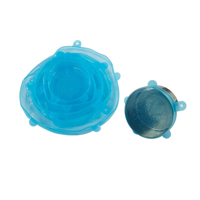 Manufactor goods in stock silica gel Lids Fresh keeping Wangai Glass Crisper Fresh keeping film 6 sets multi-function Lids