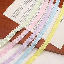 1cm涤纶无弹力毛球花边diy花边装饰花边服装辅料蕾丝花边配饰材料