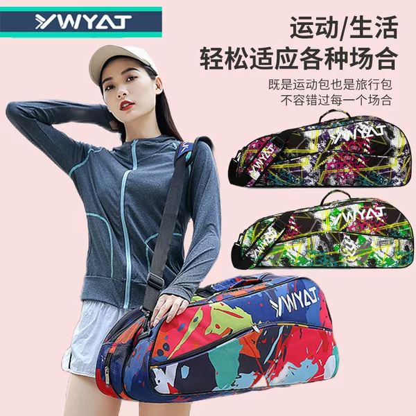 Ywyat/Weiyatuo Badminton Bag Single Shoulder Bag 3-Pack Portable Handbag Tennis Bag Racket Bag Unisex Korean Version