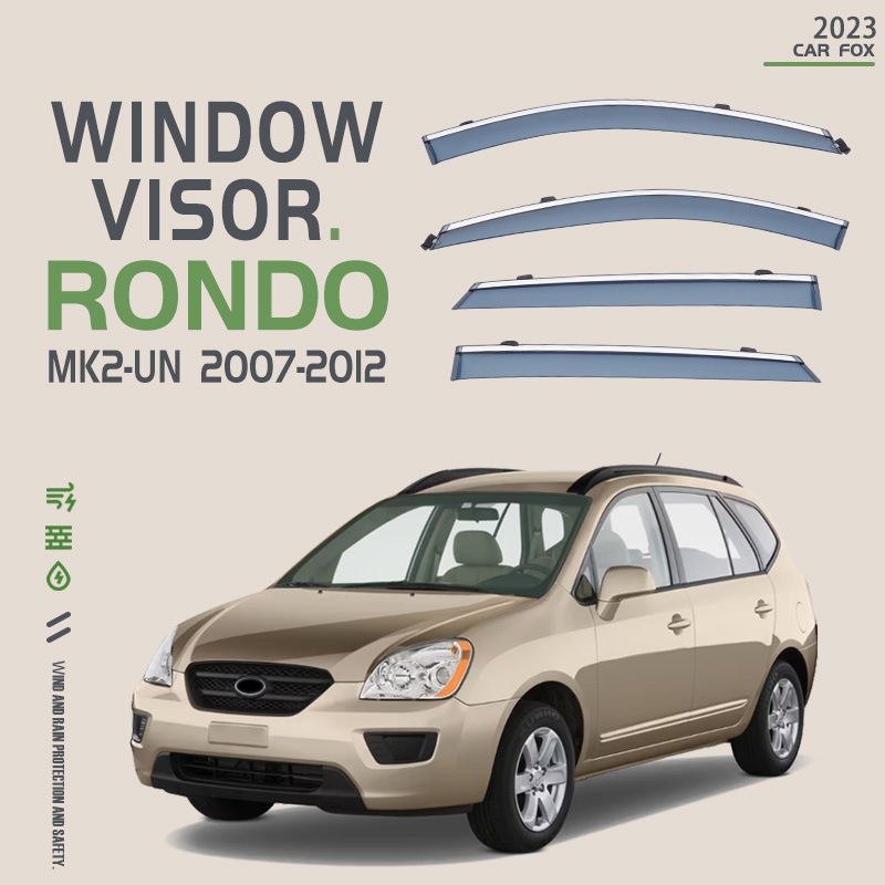 Suitable for Kia Rondo window visors, sunshades, rain deflectors, and wind deflectors