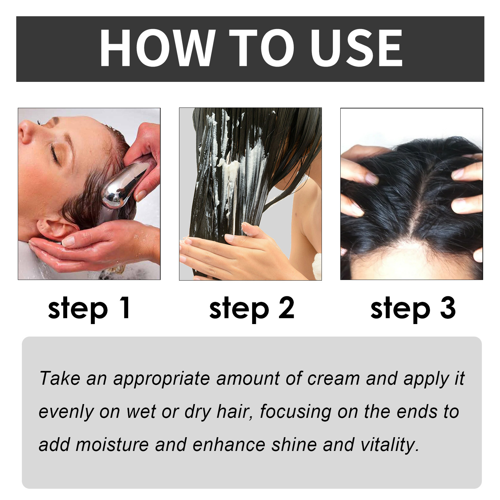 Pielęgnacja EELHOE Hair Crea Nawilża grube i delikatne włosy, łagodzi suchość, wzmacnia i utwardza skórę głowy_voghion.com