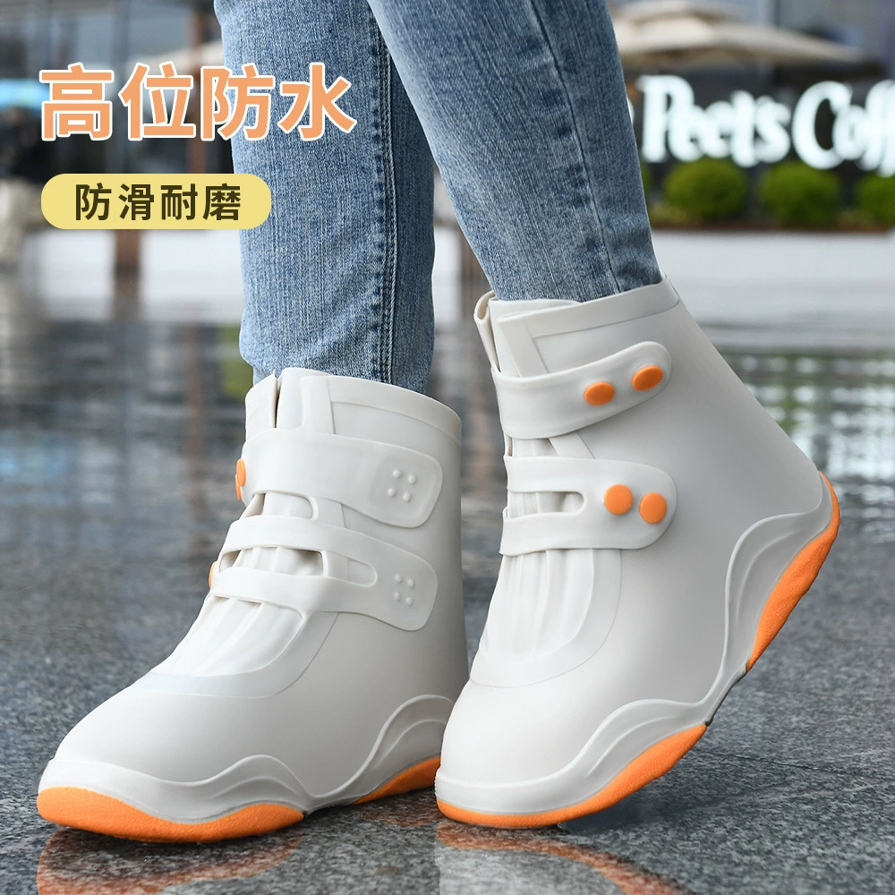 Взрослый средний цилиндр силиконовый дождевой бахилы водонепроницаемый в дождливые дни