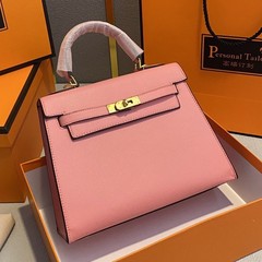 速売通爆金キャンディー色ケリーバッグ19cm 22cm女性ハンドバッグシングル肩斜め掛け女性バッグ