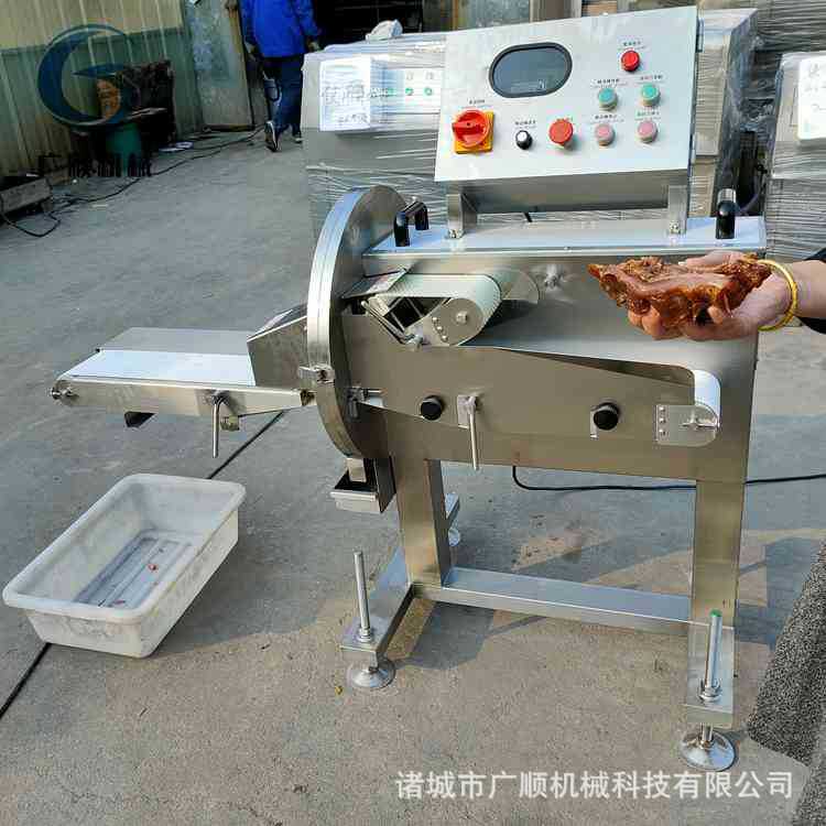 商用巴沙鱼切片机价格实惠    烧肉切片机  全自动熟肉切片机