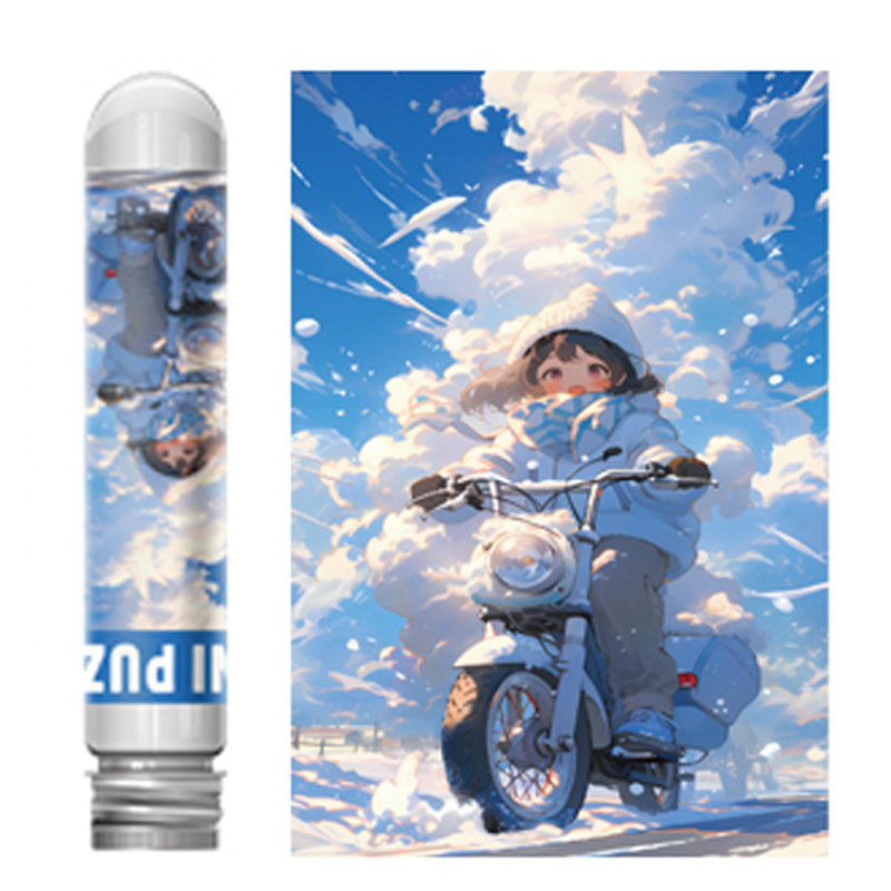 Mini tubo de ensayo rompecabezas adulto 150 unidades papel conveniente juguetes educativos para niños paisaje regalo cumpleaños creativo