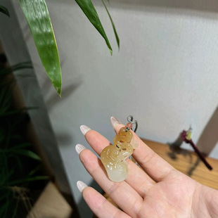 Jin Yutang Xinjiang Hotan Jade Pendant and Unexpected Ruyi Good Gentle Sugar Safe Ruyi Everything is All Right