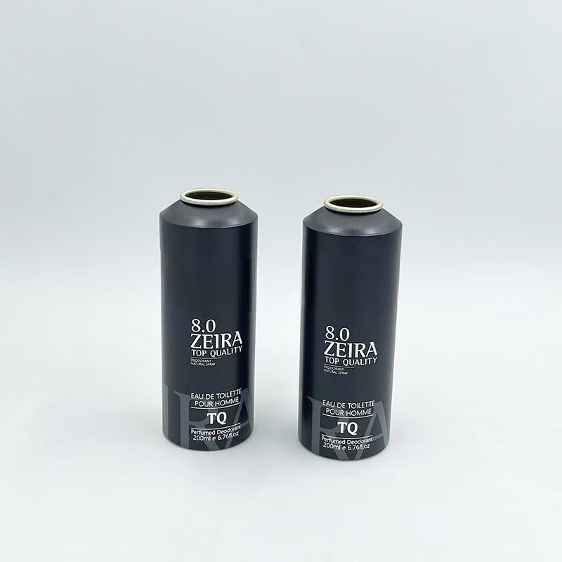 源头厂家 53*140 气雾罐 铝瓶  黑色喷漆 配喷头