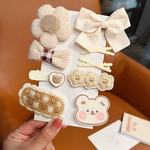 秋冬新款毛绒大花朵发圈儿童发饰不伤发扎头发橡皮筋女童可爱头绳