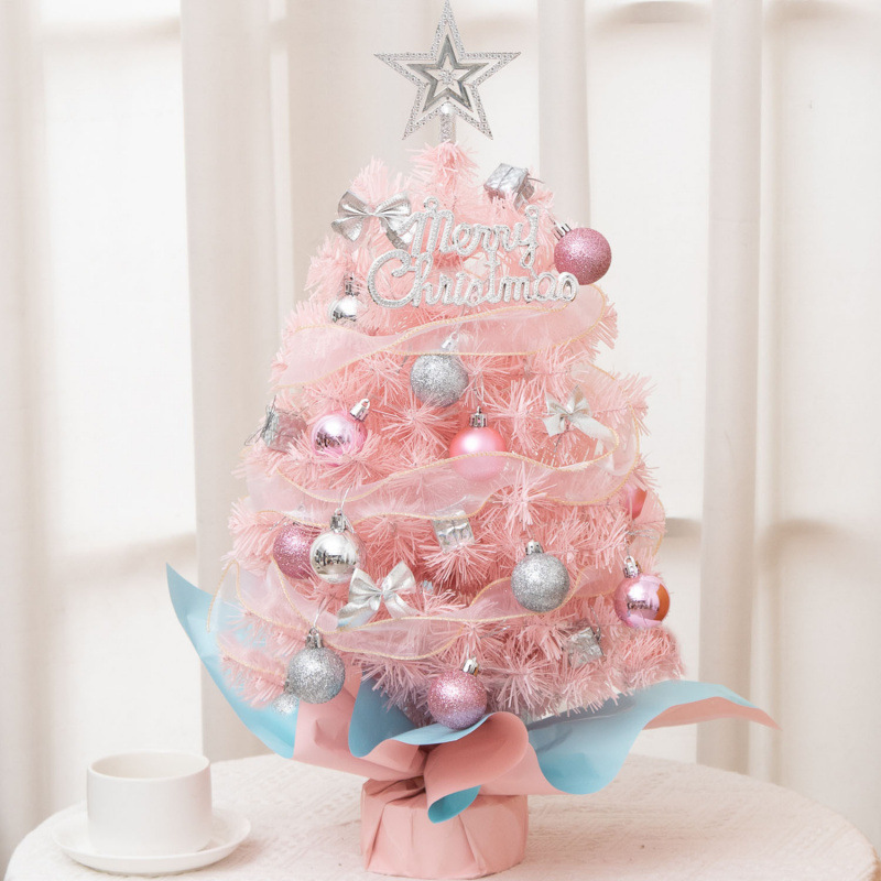 Christmas Small Mini Cute Christmas Tree Desktop Decorations 4560 Luminous Tree Decorations Craft Gifts