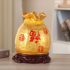 New gold coin lucky money bank home decor wealth-bringing ornament children can save and withdraw savings jar
