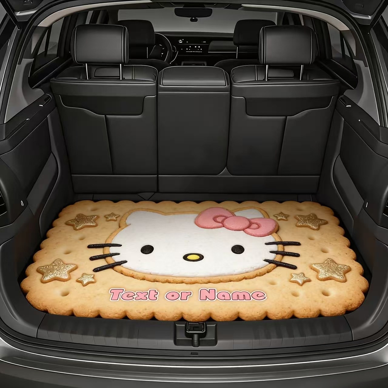 Cross-Border Sanrio Printed Dust-Proof Mat for Cars, Cartoon Design, Dirt-Resistant, Wear-Resistant, Easy to Care For, Trunk Mat, in Stock