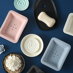 歐式陶瓷肥皂碟抗菌消毒肥皂盒手工皂香皂碟雙層防滑瀝水酒店民宿
