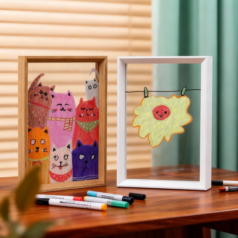 Double-Sided Transparent Photo Frame Display Kindergarten Artwork Mounting Frame 6inch 7inch Double-Sided Replaceable Children's Picture Frame Double-Sided Transparent Photo Frame Display Kindergarten Artwork Mounting Frame 6inch 7inch Double-Sided Replaceable Children's Picture Frame