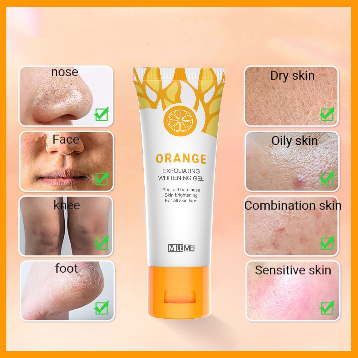Orange Exfoliating Whitening Gel - Image 4