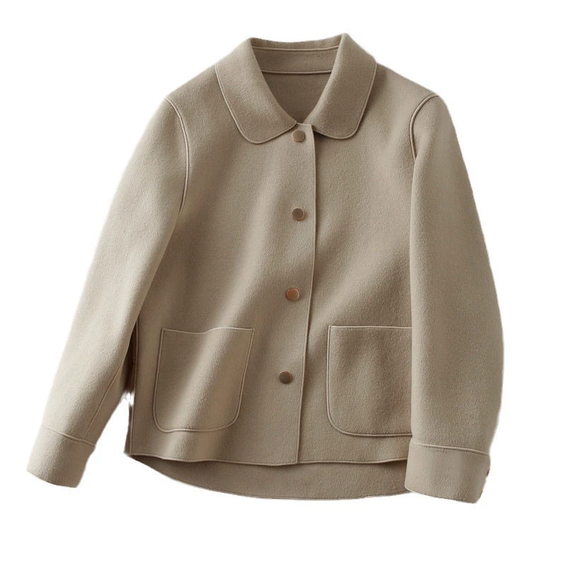 Женская двусторонняя куртка, свободный oversize, реверсивная осенняя мода (M–4XL)