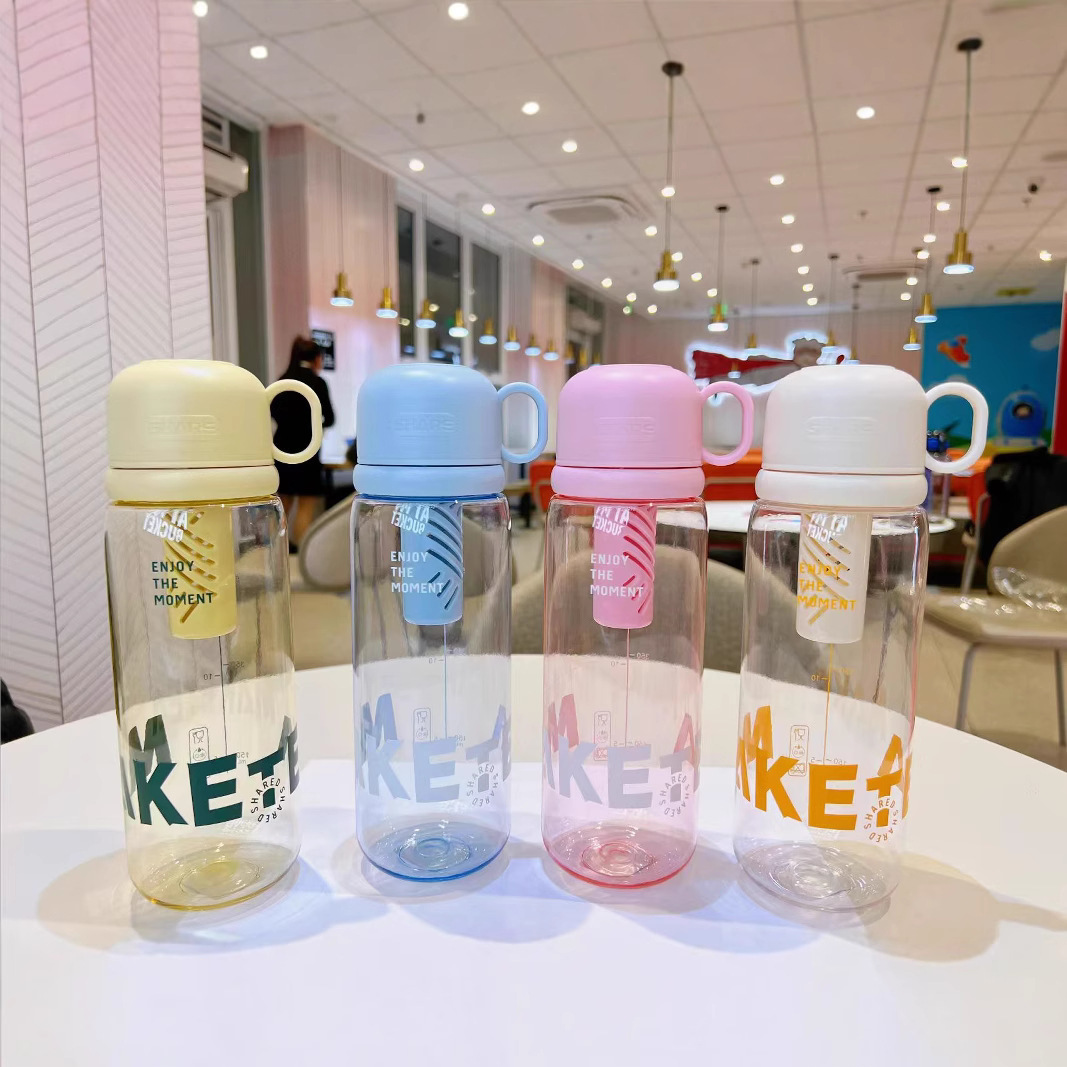 Yitong nuevo taza de té de plástico de PC separación de agua de té 810ml hervidor de agua al aire libre taza de regalo taza de agua deportiva