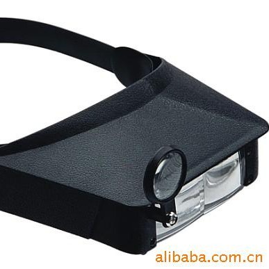 头盔 头戴式放大镜带可用于维修 阅读 牙医 绣花 放大镜