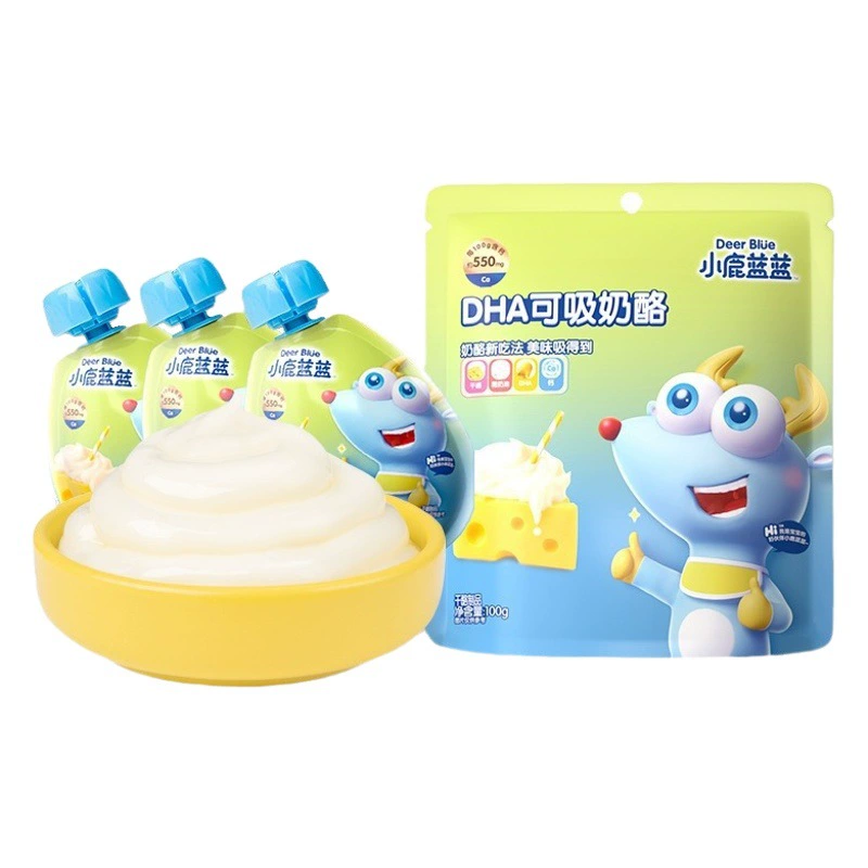 Мягкие молочные печенья-палочки Little Deer Blue Blue с высоким содержанием кальция, железа и цинка, без добавления сахара, детский перекус, рецепт