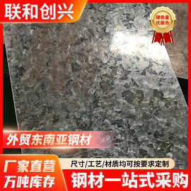 跨境专供0.17~5.0mm镀锌卷有花镀锌板高锌层无花镀锌板薄铁皮