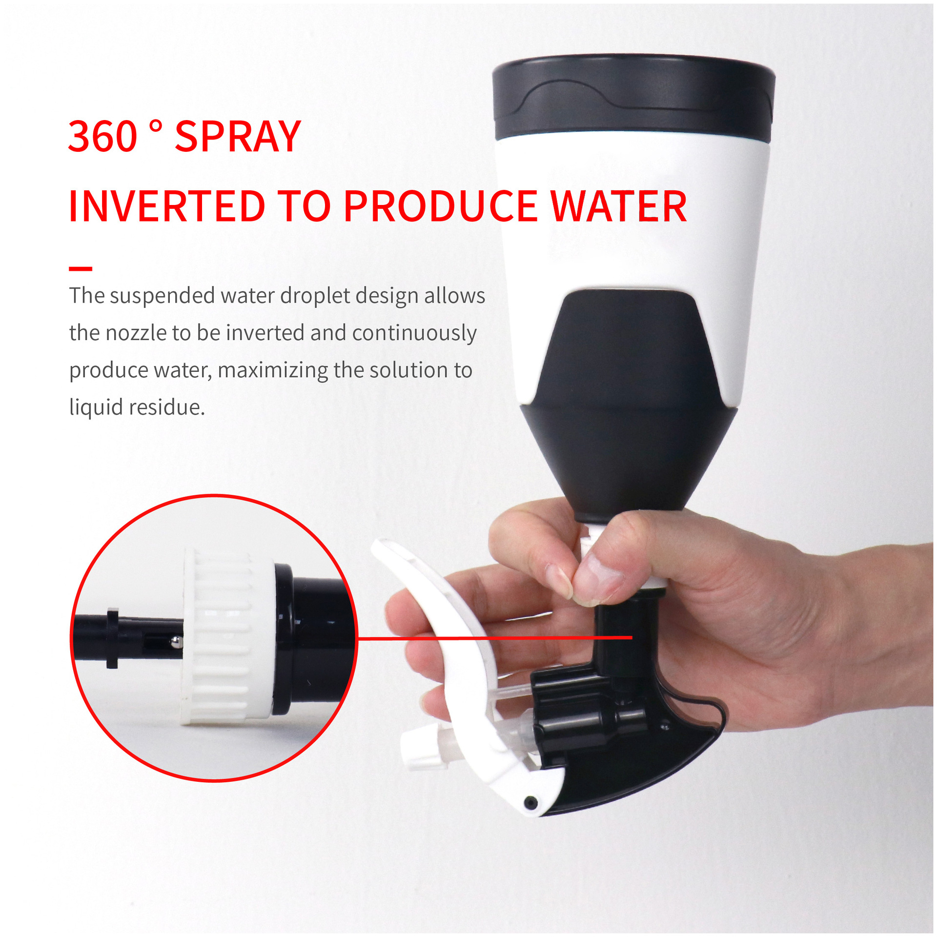 New Cross-Border Plastic Acid-Alkali Resistant Nozzle Car Wash Machine Spray Bottle Car Interior Cleaning Tool