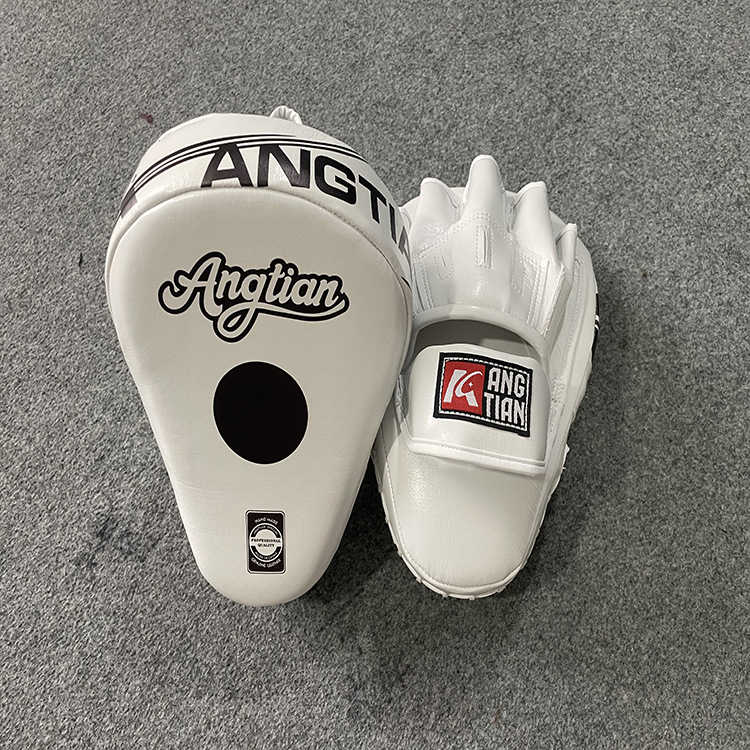 Los fabricantes suministran material de microfibra boxeo objetivo de mano grande logotipo opcional varias especificaciones objetivo de mano grande de boxeo