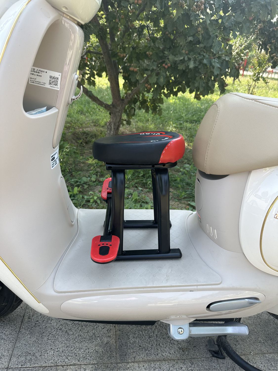 Electric Vehicle Child Seat, Electric Motorcycle Small Stool Seat, Foldable Footrest Seat, Detachable Fence Seat, Hot-Selling