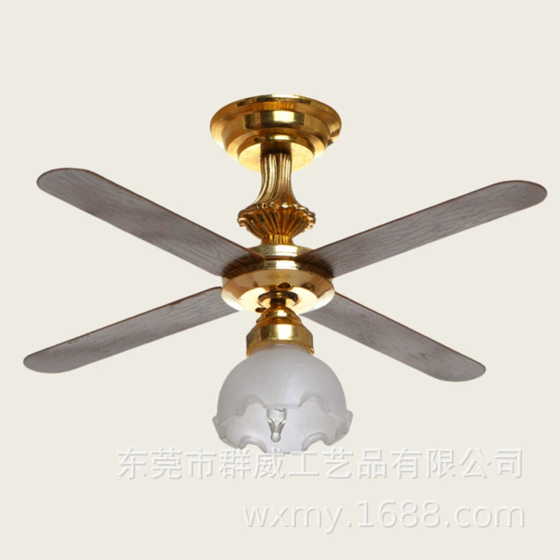 Кукольный домик миниатюрный мебельный светильник вентилятор лампа может загорается светодиодный люстр потолочный светильник