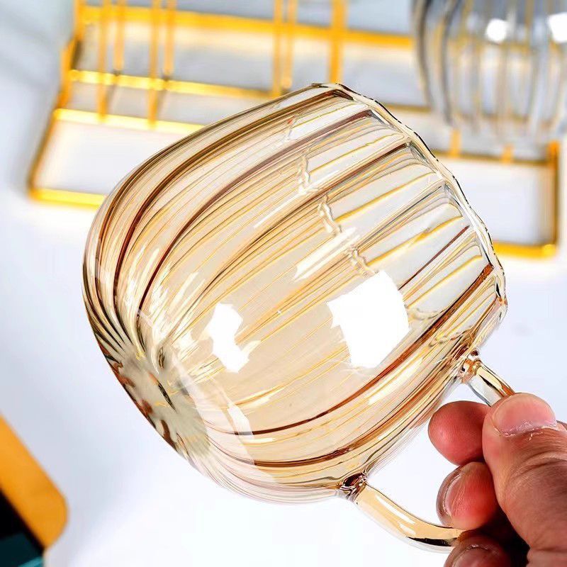 Patrón de borde de hielo, sala de estar de agua fría para el hogar, olla de amarre grande, vaso de vidrio de borosilicato transparente resistente a altas temperaturas, botella de agua fría image 11
