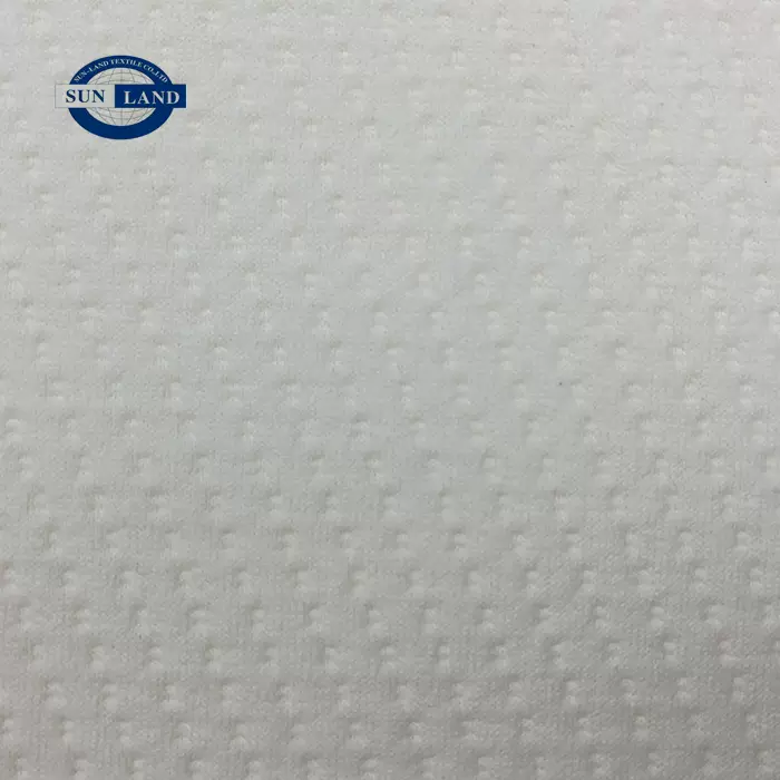 仿棉高弹提花面料 床上用品乳胶记忆枕头套 纬编提花空气层针织