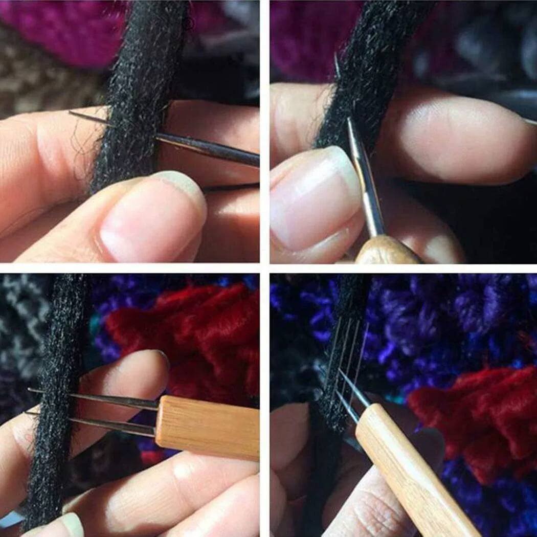 DreamLock hook needle tool, weaving braid needle woven hook needle woven, for weaving process (0.75