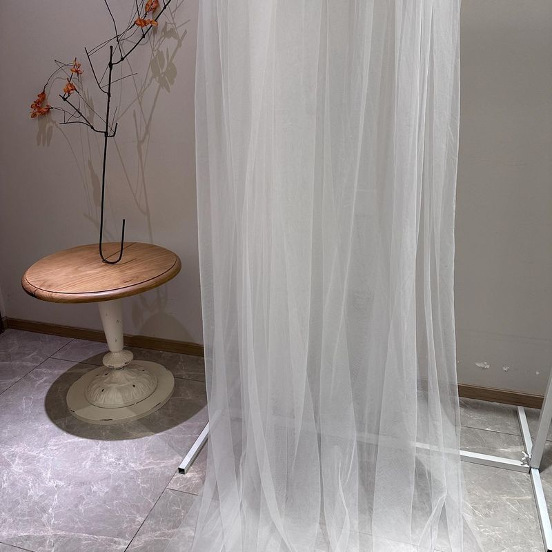 雾纱网纱布料白色蕾丝软纱布服装婚庆装饰摄影背景拍照面料亚马逊|undefined