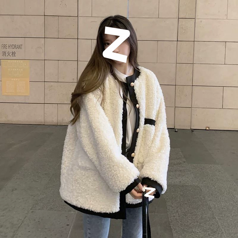 Женская тёплая куртка в стиле Chanel, западный дизайн, коллекция 2023 — офф‑вайт или чёрная, размеры S–2XL