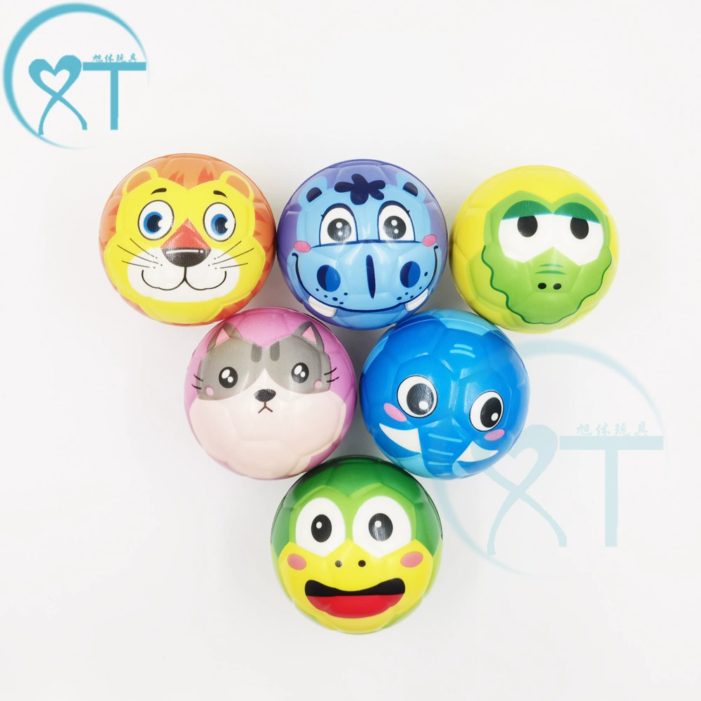 Новый трансграничный горячий мяч из пенополиуретана 63 ММПУ мяч новый мультфильм животных Футбол вентиляционная губка мяч под давлением