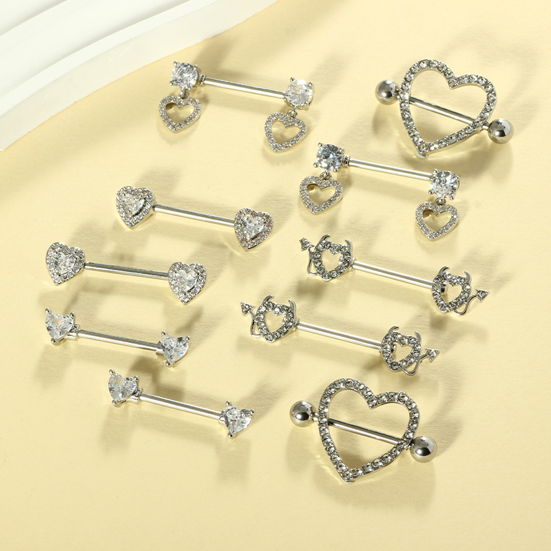 Labret piercing jewelry detail image