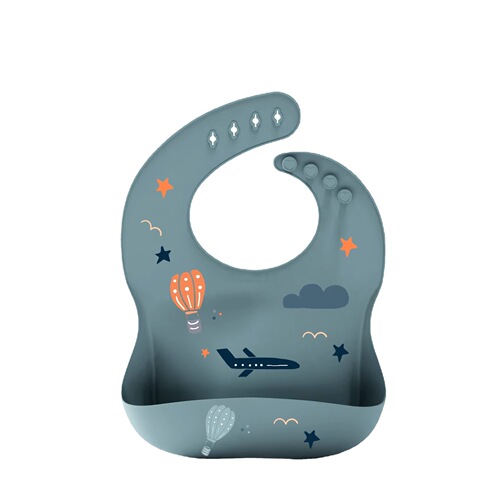 Youyou Baby Supplies 3D Stereo Large Capacity Drool Mat Silicone Waterproof Washable Children's Bib