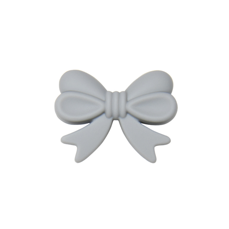 Mariposa de silicona DIY accesorios de la joyería de color perforado arco cuentas bebé teether perlas sueltas cuentas de silicona
