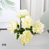 Simulation flower 5 heads of noble concubine peony fake flowers home decoration flower wedding venue arrangement silk flower wholesale cross -border