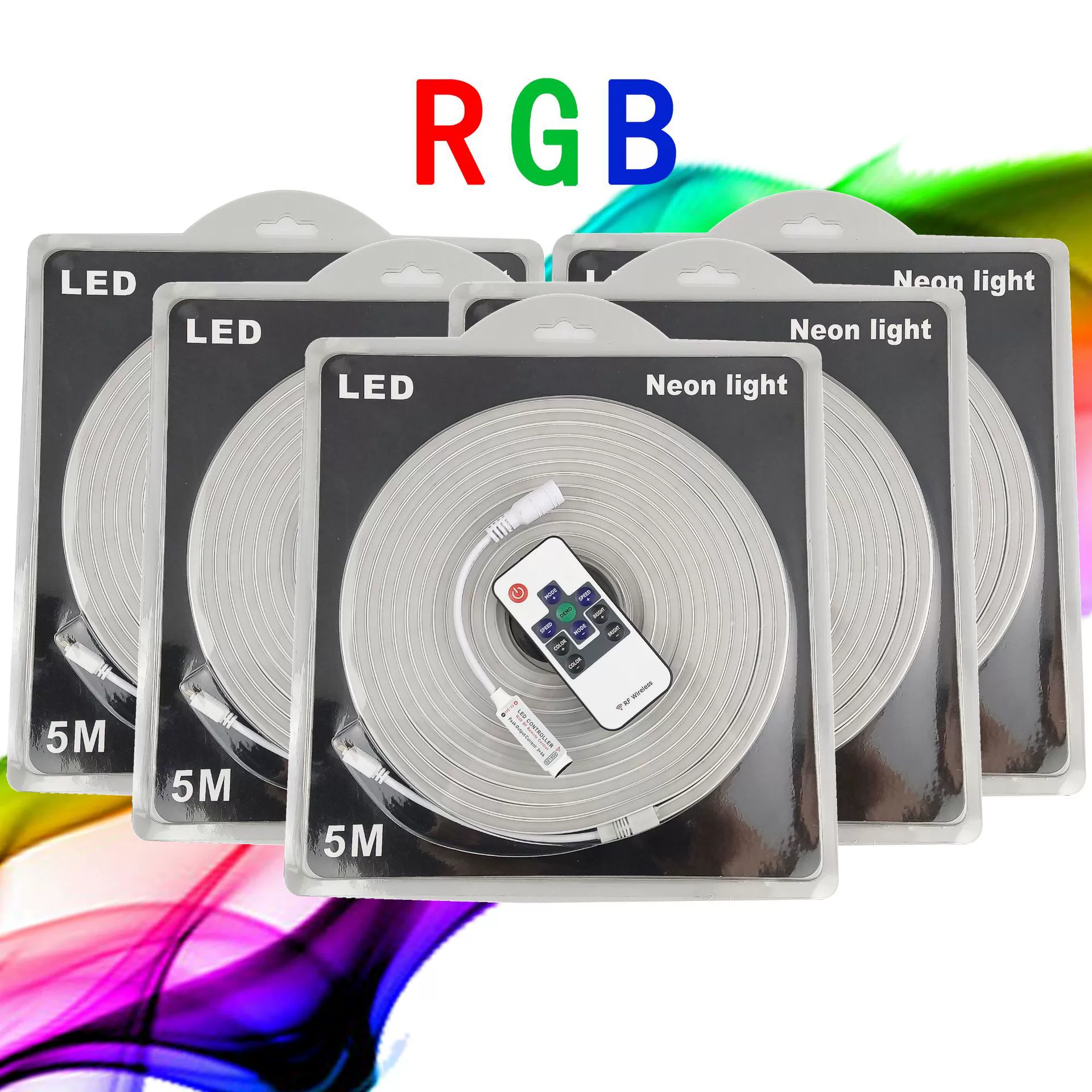 Высокое и низкое напряжение 6*12 RGB неон монохром 12В/10*20 гибкая лампа лента силикон пластик всасывающий набор настройка