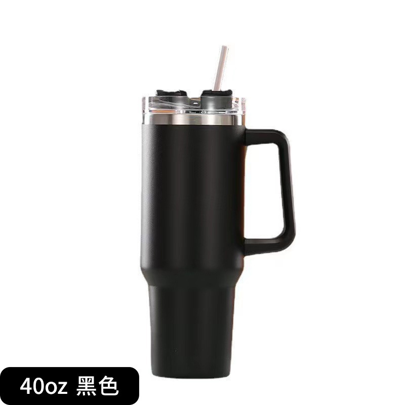 Cross-border 40oz tazas de automóviles 304 tazas de acero inoxidable tazas de aislamiento térmico de gran capacidad manejo portátil de automóviles tazas de agua de hielo