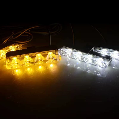 16Led Grille Decorative Strobe — İşçi projektorları - yellow-white