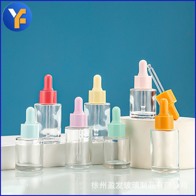 20ml30ml马卡龙滴管瓶精油瓶50ml精华液瓶彩色玻璃化妆品分装瓶子